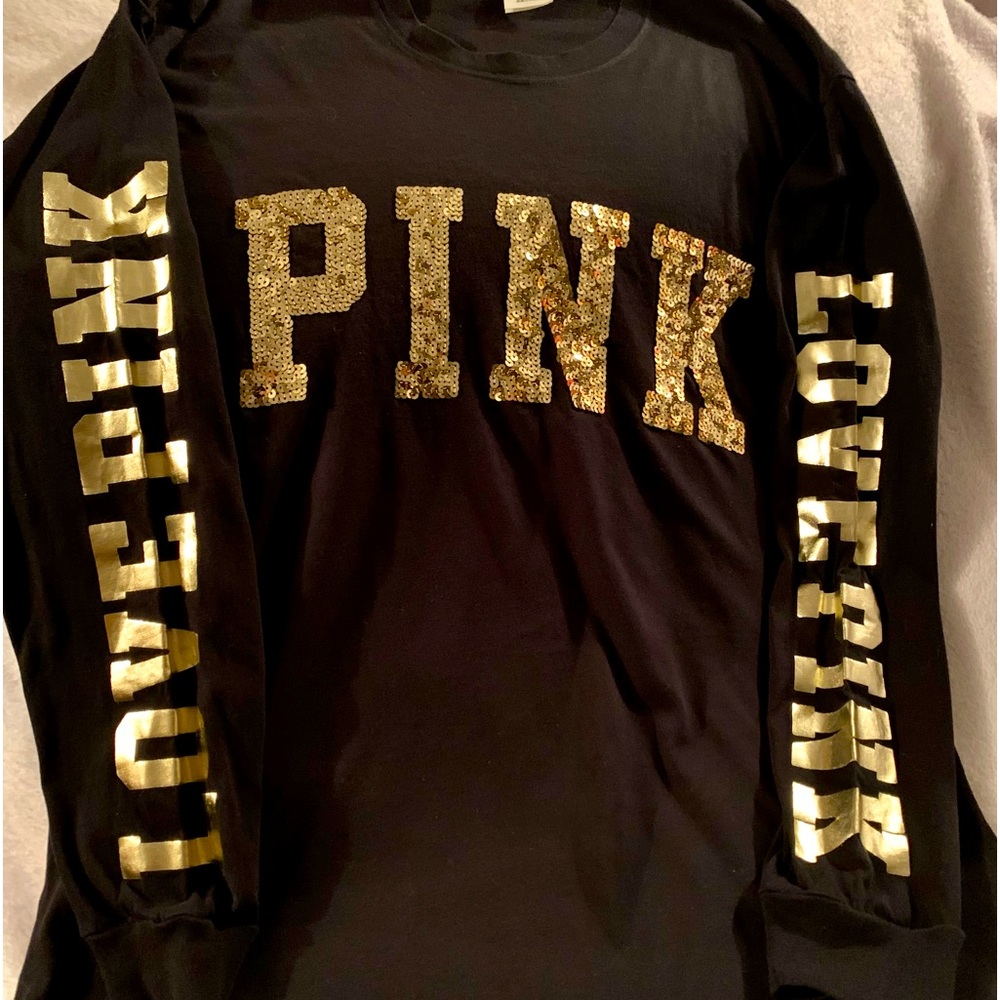Victoria’s Secret PINK bling long sleeve shirt